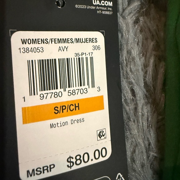 NWT women’s Small Green Under Armour Motion Dress with shorts - Picture 5 of 6